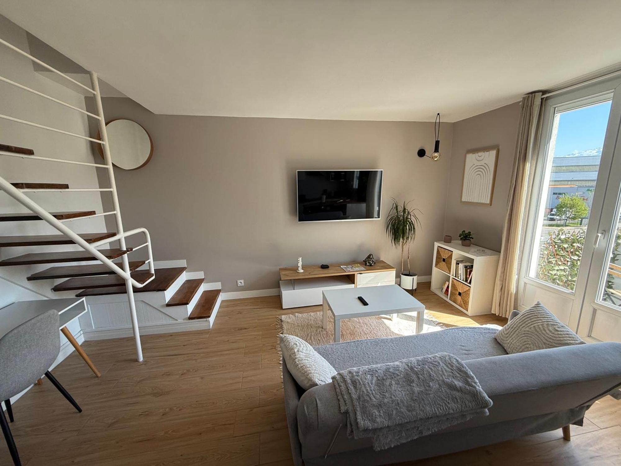 Superbe Duplex Avec Parking Gratuit Apartment Grenoble Exterior photo
