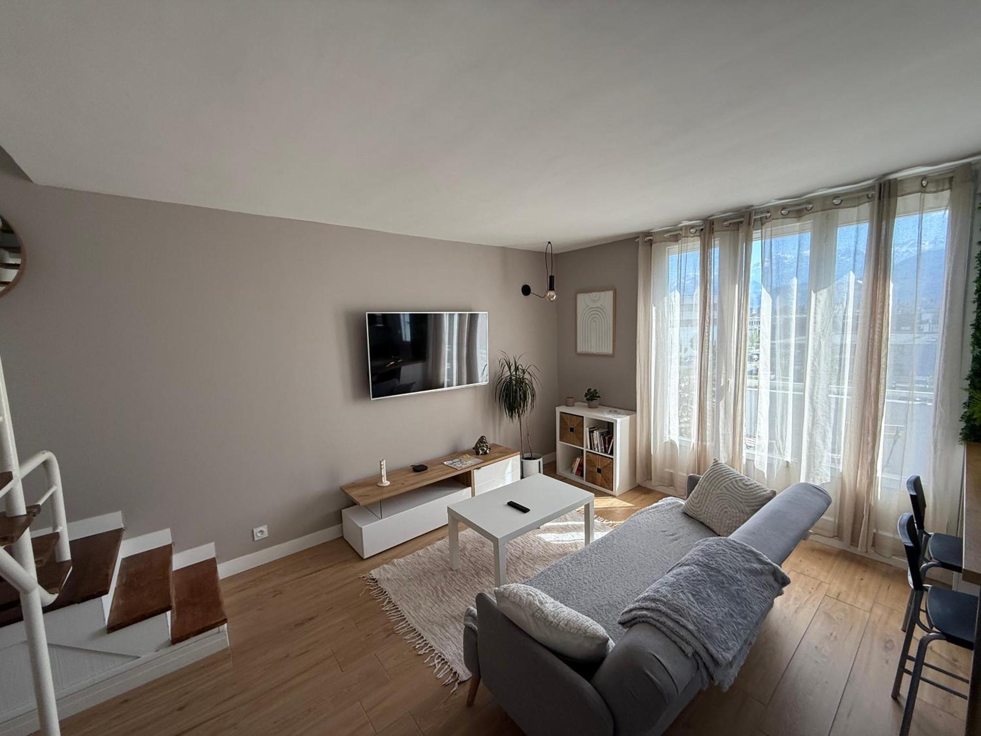 Superbe Duplex Avec Parking Gratuit Apartment Grenoble Exterior photo